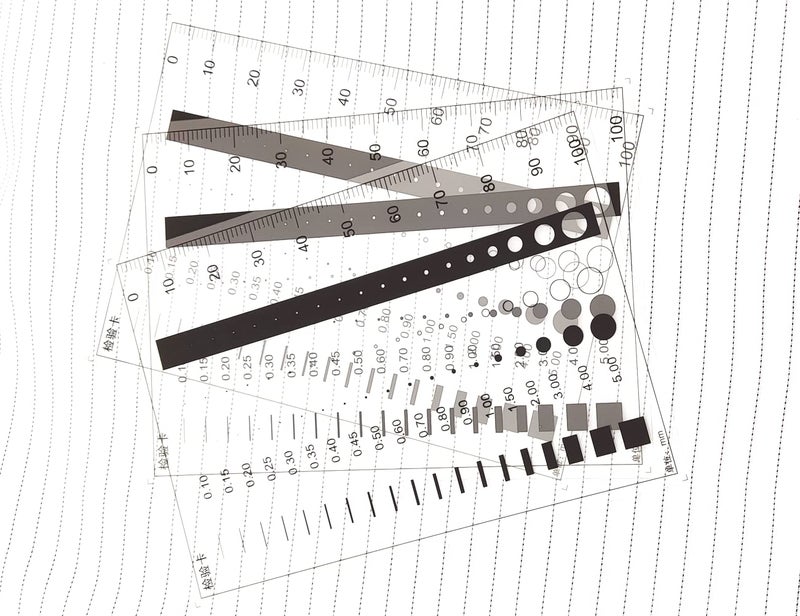 ORBITRANSIT Flaw SEC Size Estimation Chart Dirt Test Gauge for Dot and Line Defects Measuring (5) - Image 2